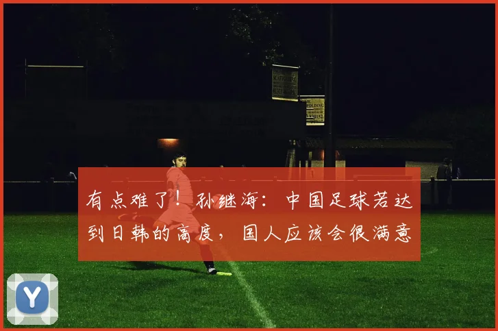 有点难了！孙继海：中国足球若达到日韩的高度，国人应该会很满意