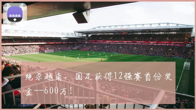 绝杀越南，国足获得12强赛首份奖金--600万！